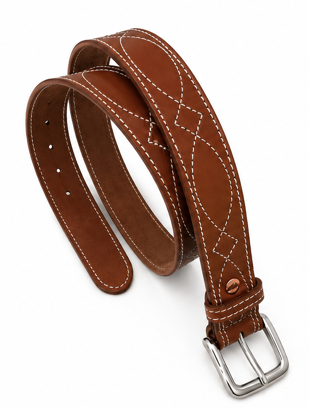 Eastern Edge Gunslinger Leather Belt — Men's